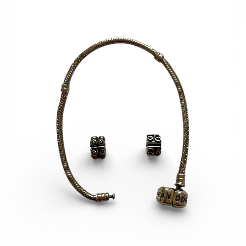 Pandora Silver Bracelet with Two Spacers